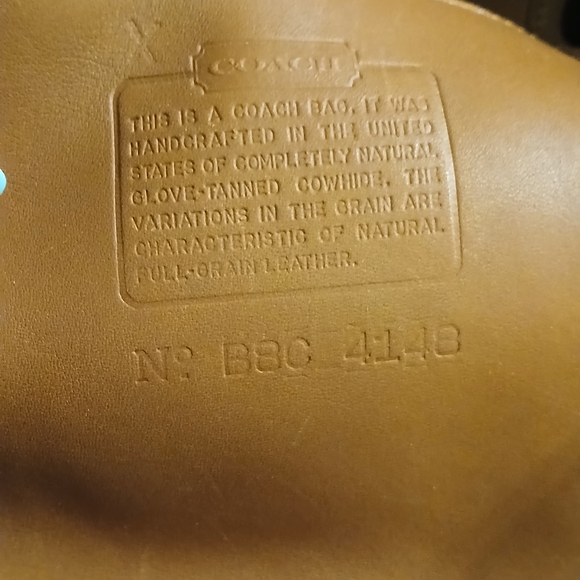 Vintage 1998 Coach Soho Mini Bucket Bag B8C-4148 British Tan Leather Made in USA - Picture 2 of 10
